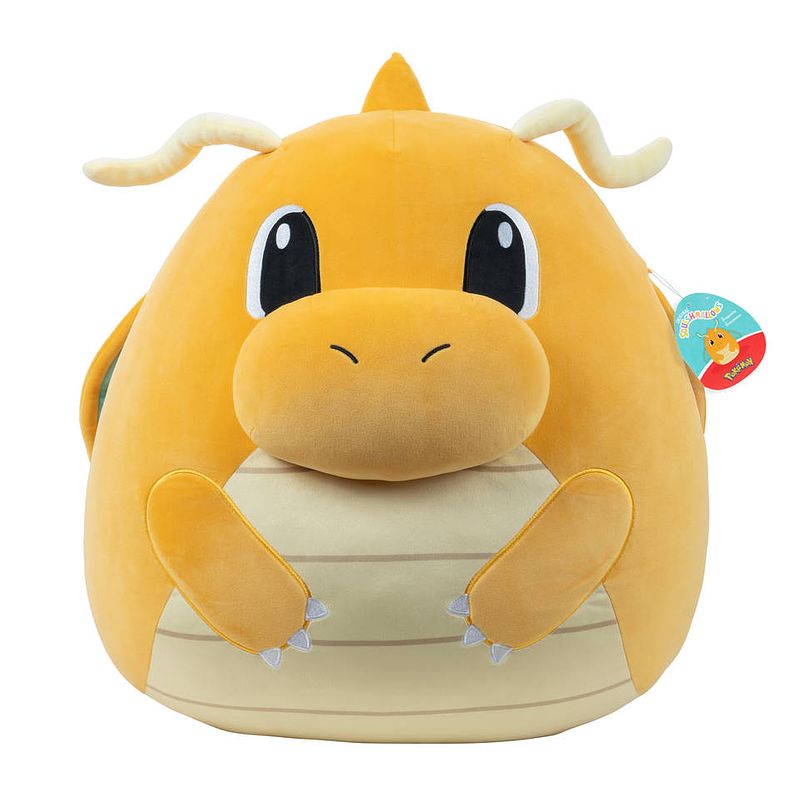 Foto van Squishmallows pokémon jumbo knuffel dragonite - 50 cm