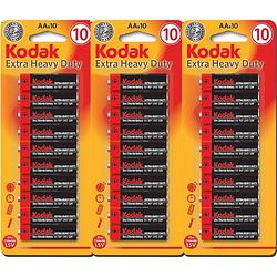 Foto van Kodak aaa batterijen extra heavy duty goede kwaliteit batterijen - mini penlite - 30 stuks