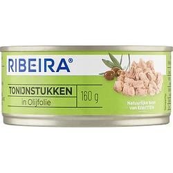 Foto van Ribeira tonijnstukken in olijfolie 160g bij jumbo