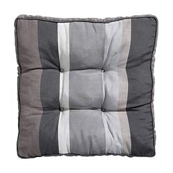 Foto van Madison florance zitkussen - stripe grey - 47x47 - grijs