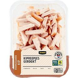 Foto van Jumbo scharrelkip gerookte kipfiletreepjes 225g