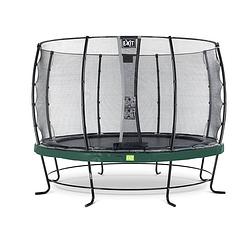 Foto van Exit elegant trampoline met veiligheidsnet economy rond - 366 cm - groen