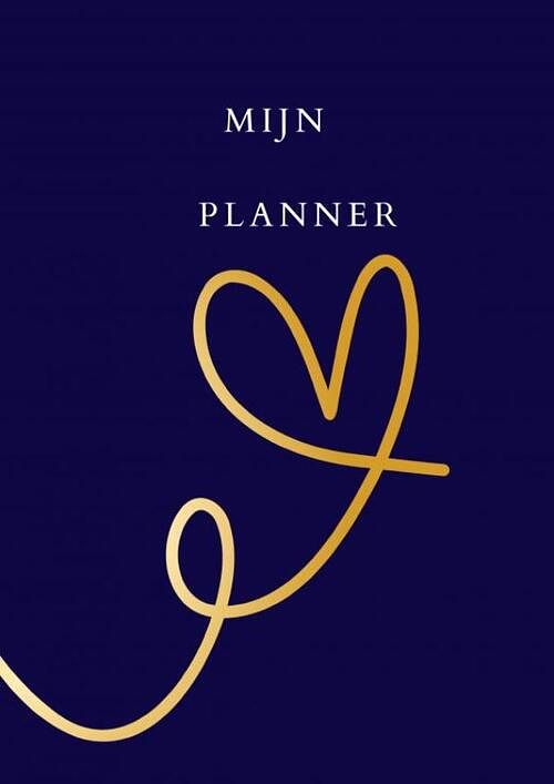 Foto van Mijn planner hart blauw/goud. - kris degenaar - paperback (9789464657852)