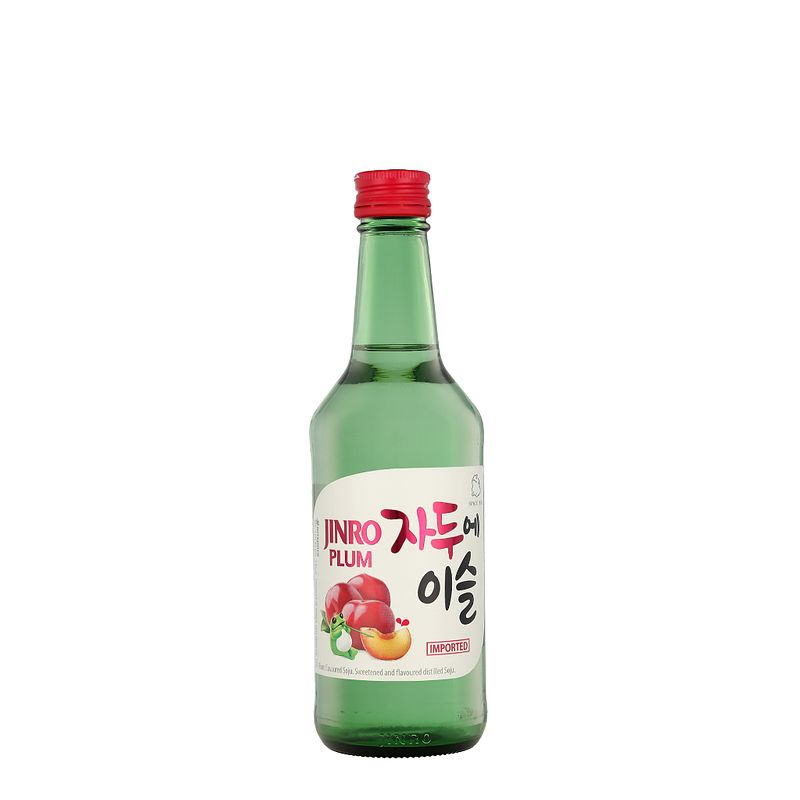 Foto van Jinro soju plum 0.35 liter siropen