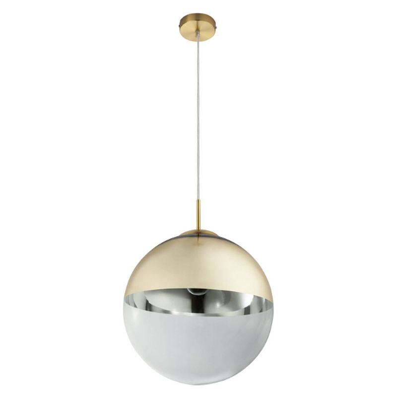 Foto van Klassieke hanglamp varus - l:33cm - e27 - metaal - goud