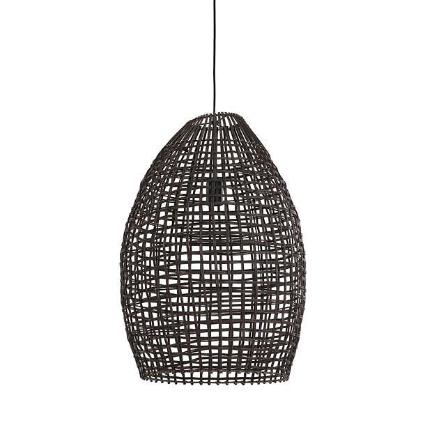 Foto van Light & living - hanglamp olaki - 46x46x69 - bruin