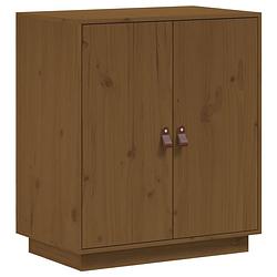 Foto van Vidaxl dressoir 65,5x40x75 cm massief grenenhout honingbruin