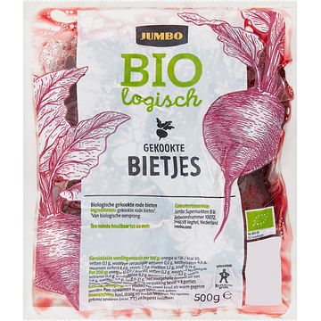 Foto van Jumbo gekookte bietjes biologisch 500g