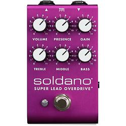 Foto van Soldano slo super lead overdrive pedal purple limited edition