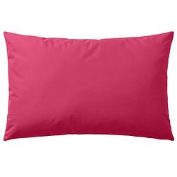 Foto van The living store buiten 4-sierkussens - 60x40cm - roze polyesterstof - water- en uv-bestendig