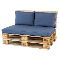 Foto van Madison palletkussenset lounge safier blauw - 3 delig