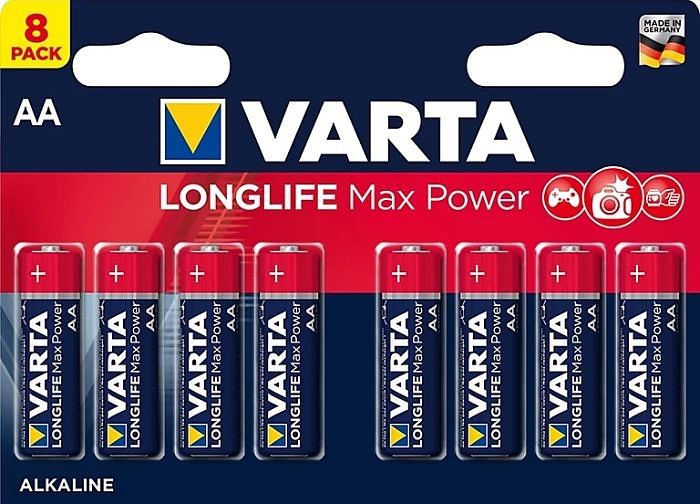 Foto van Batterij aa 8x varta alkaline max power