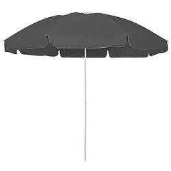 Foto van Vidaxl strandparasol 240 cm antracietkleurig