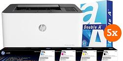 Foto van Hp color laser mfp 150nw + 1 extra set toners + 2.500 vellen a4 papier