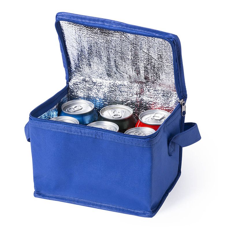 Foto van Strand sixpack mini koeltasjes blauw - koeltas