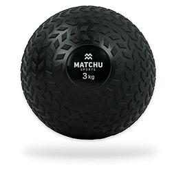 Foto van Matchu sports slam ball 3kg - zwart - rubber