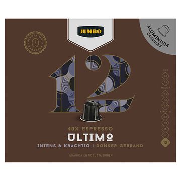 Foto van Jumbo 12 espresso ultimo koffiecups 40 stuks