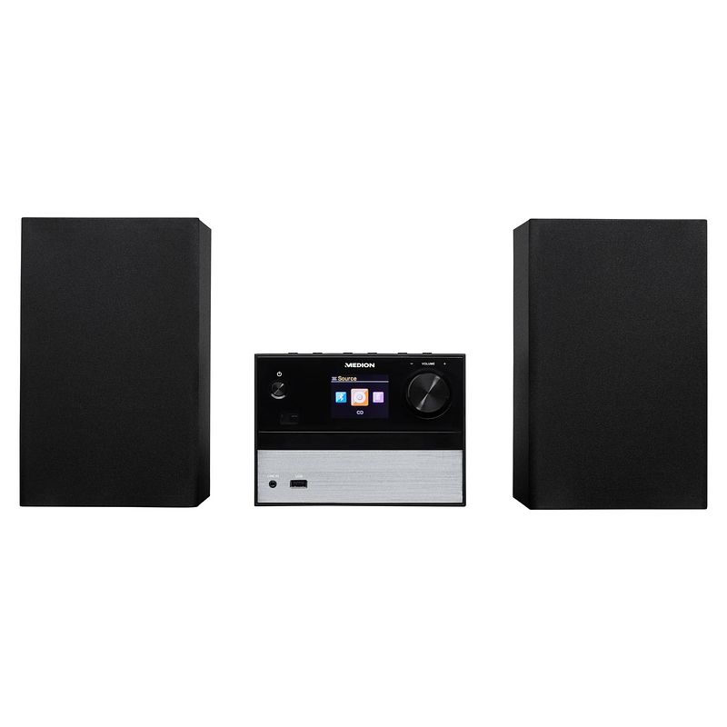 Foto van Medion p64014 - micro dab+ hifi-systeem - bluetooth - usb - zwart