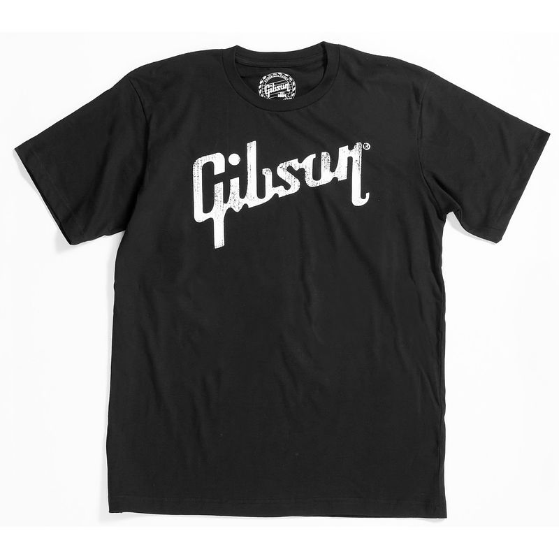 Foto van Gibson ga-blktxl logo shirt extra large