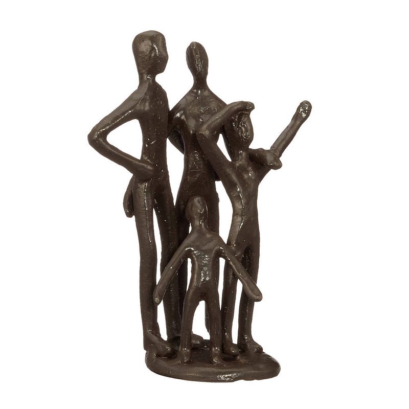 Foto van Decopatent® beeld sculptuur familie - family - sculptuur van metaal -