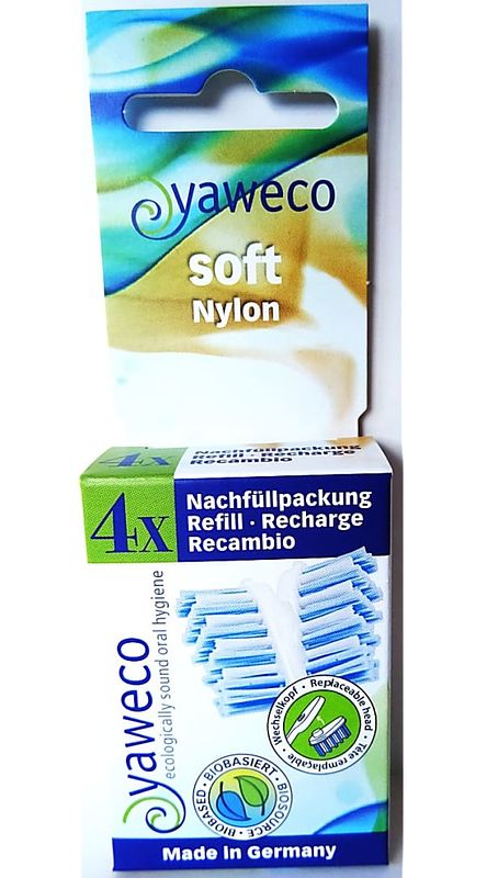 Foto van Yaweco nylon 100% bio based soft borstelkoppen navul