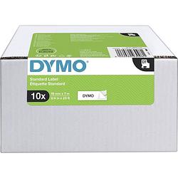 Foto van Labeltape set van 10 stuks dymo d1 2093098 tapekleur: wit tekstkleur:zwart 19 mm 7 m