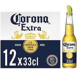 Foto van Corona extra mexicaans pils bier flessen 12 x 330ml bij jumbo