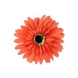 Foto van Haarbloem gerbera oranje met clip - verkleedhaardecoratie