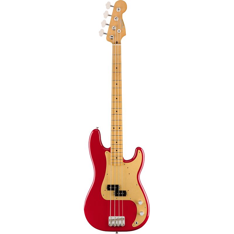 Foto van Fender vintera 50s precision bass dakota red mn met gigbag