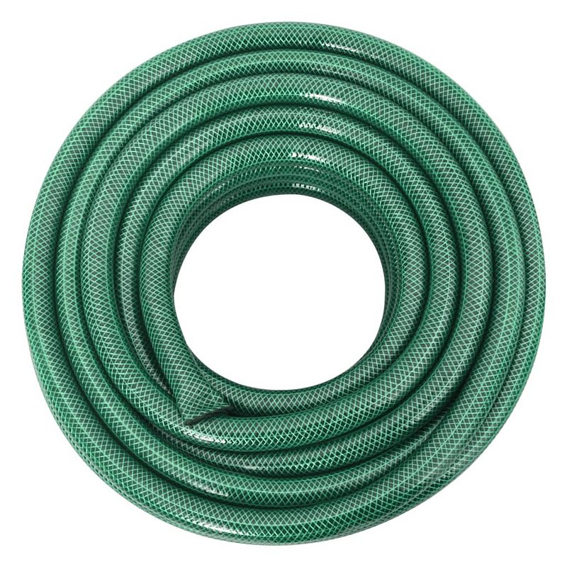 Foto van The living store tuinslang groen 10m - pvc - 19mm - 3-laags - 5-15 bar - (-10-60 °c)