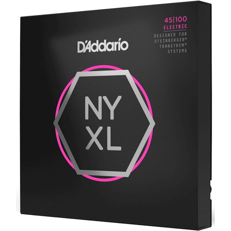 Foto van D'saddario nyxls45100 nickel wound regular light 45-100 double ball end snaren voor headless basgitaar