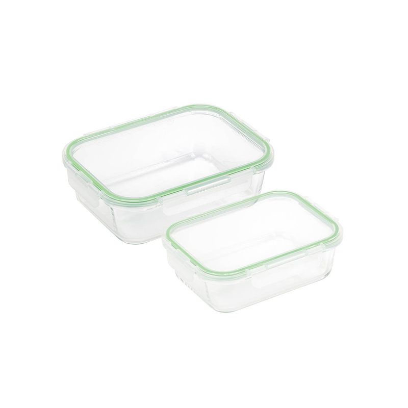 Foto van Rosmarino bake&go vershoudbakjes met deksel set 2 stuks