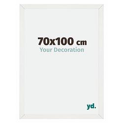 Foto van Fotolijst 70x100cm wit geveegd mdf mura