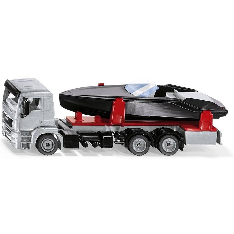 Foto van Siku man truck met motorboot 19 cm kunststof/aluminium (2715)