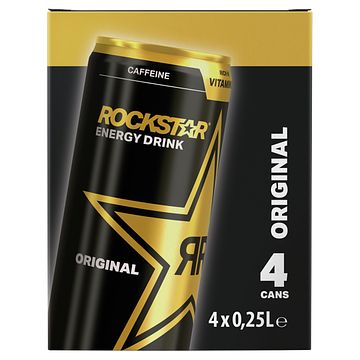Foto van Rockstar original energy drink 4 x 0, 25l bij jumbo