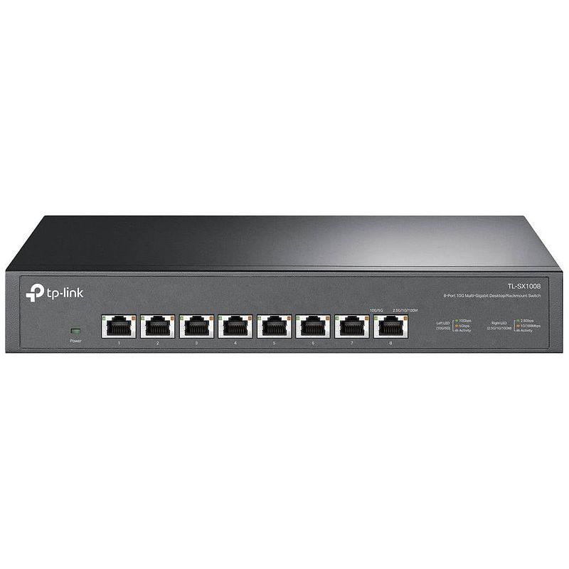 Foto van Tp-link tl-sx1008 netwerk switch 8 poorten