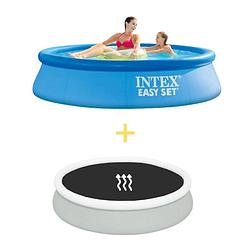 Foto van Intex zwembad - easy set - 244 x 61 cm - inclusief solarzeil