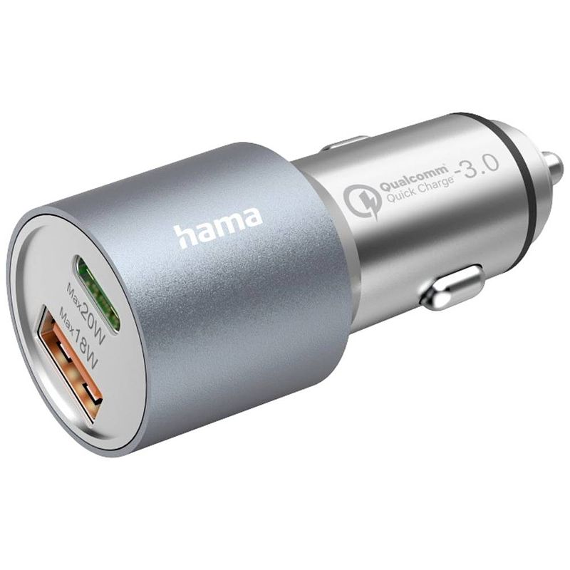 Foto van Hama 00201639 usb-oplader 3000 ma 2 x usb-a, usb-c auto, vrachtwagen