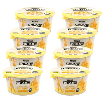 Foto van Lindahls protein pudding vanillesmaak 8 x 150g bij jumbo