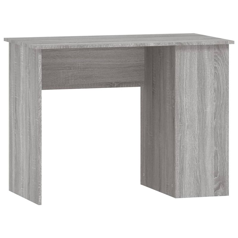 Foto van The living store bureau schappen - grijs sonoma eiken - 100 x 55 x 75 cm - bewerkt hout