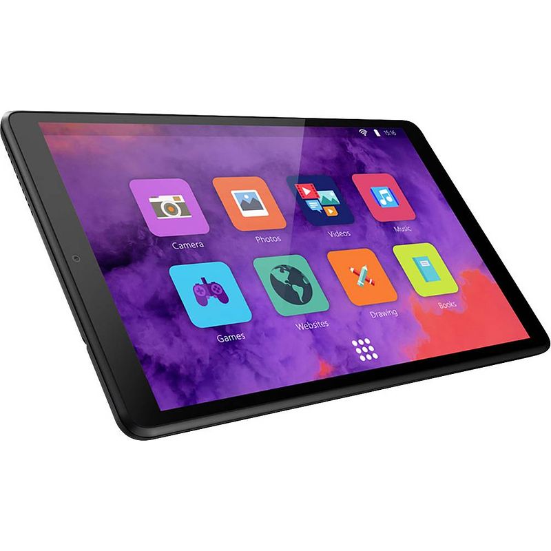 Foto van Lenovo tab m8 hd (2e generatie) lte/4g, wifi 32 gb iron gray android tablet 20.3 cm (8 inch) 2.0 ghz mediatek android 10 1280 x 800 pixel