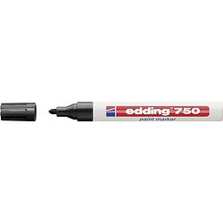 Foto van Edding 4-750001 edding 750 paint marker lakmarker zwart 2 mm, 4 mm 1 stuks/pack