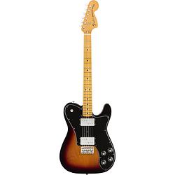 Foto van Fender vintera 70s telecaster deluxe 3-color sunburst met gigbag