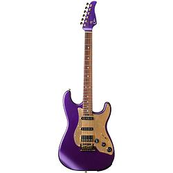 Foto van Mooer gtrs guitars standard 900 plum purple intelligent guitar met wireless systeem en gigbag