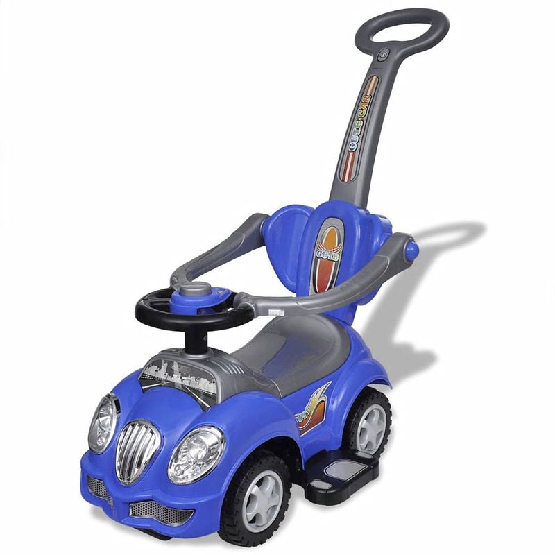 Foto van Vidaxl loopauto met duwstang blauw