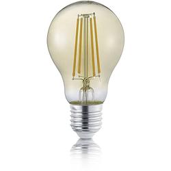 Foto van Led lamp - filament - trion limpo - e27 fitting - 8w - warm wit 2700k - dimbaar - amber - glas