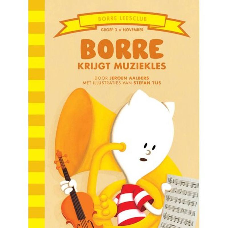 Foto van Borre krijgt muziekles - de gestreepte boekjes