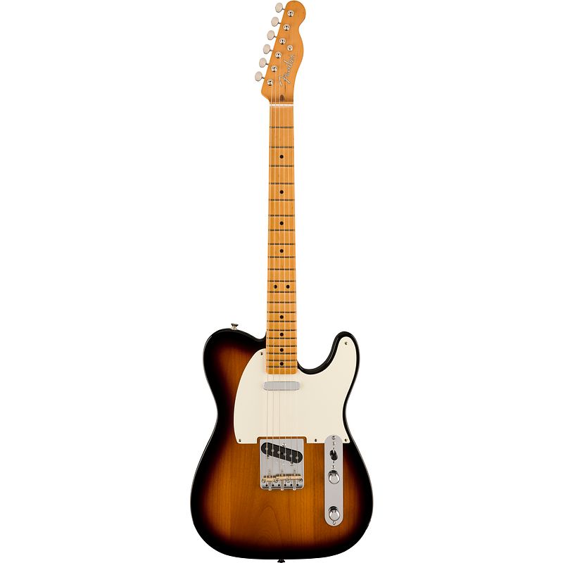 Foto van Fender vintera ii 50s nocaster mn 2-color sunburst elektrische gitaar met deluxe gigbag