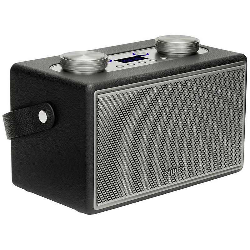 Foto van Aiwa bstu-800bk transistorradio fm aux, bluetooth, fm, usb zwart/zilver