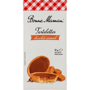 Foto van Bonne maman tartelettes chocolat caramel 9 stuks 135g bij jumbo